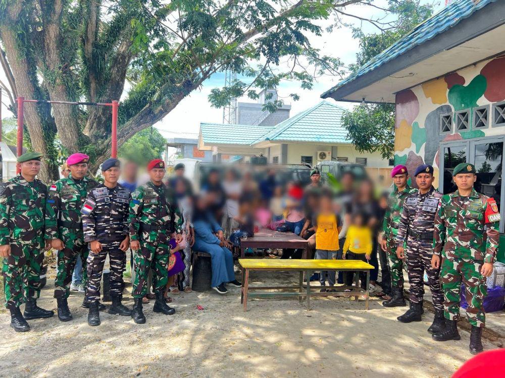 TNI Gagalkan Penyelundupan 23 Pekerja Migran Ilegal ke Malaysia