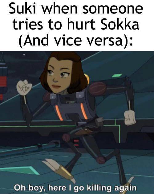 potret meme Suki Avatar (reddit.com/r/AvatarMemes)