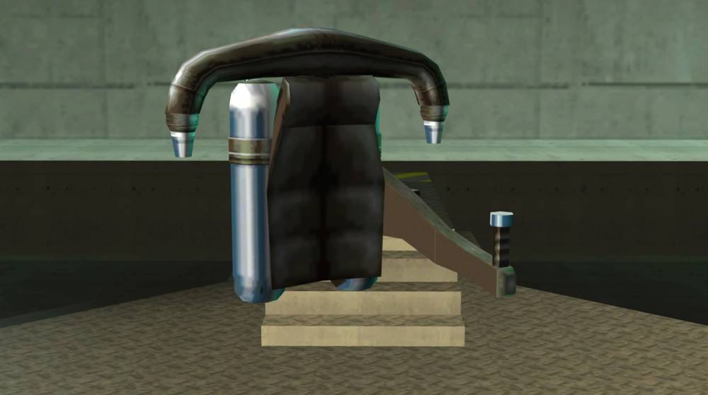 penampilan jetpack dalam game GTA jadul (dok. Rockstar Games/GTA: San Andreas)
