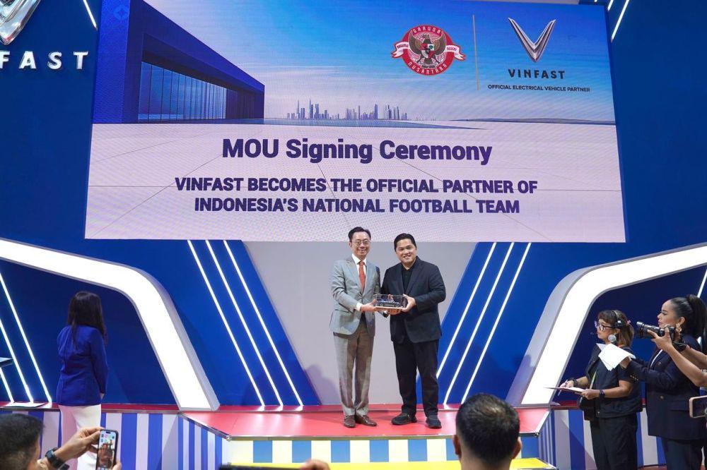 Resmi! VinFast Jadi Mitra Tim Nasional Sepak Bola Indonesia