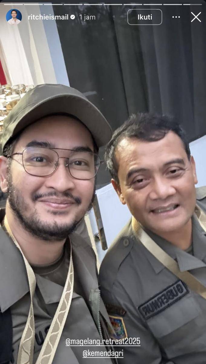 potret Jeje Govinda ikut retreat di Akmil Magelang (Instagram.com/ricthieismail)