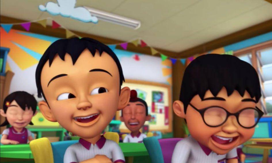 Fizi membuat teman kelasnya tertawa (youtube.com/Les' Copaque Production)