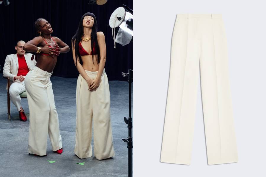 harga outfit Jennie BLACKPINK di MV ExtraL (instagram.com/jennierubyjane | schiaparelli.com)