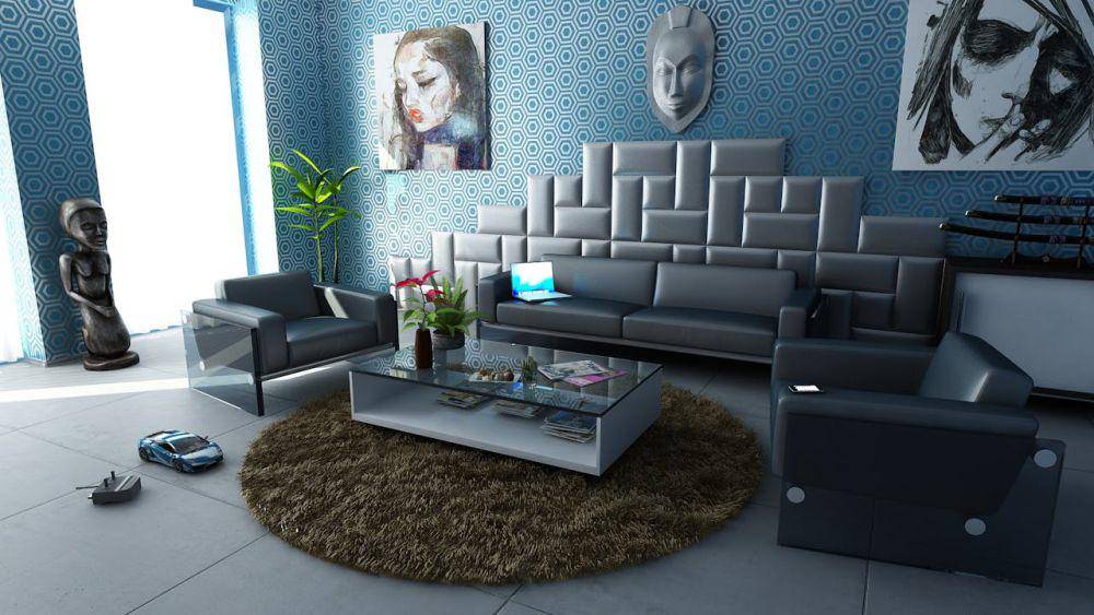 ilustrasi furnitur dengan perpaduan tekstur (pexels.com/Pixabay)