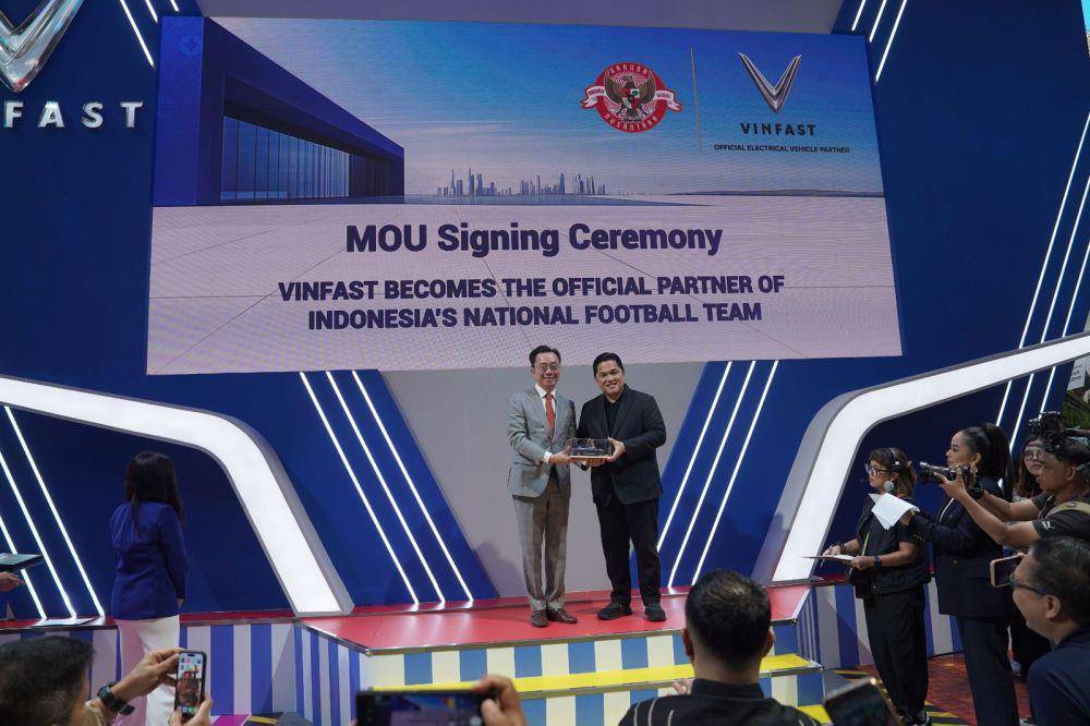 Peresmian kerja sama VinFast dan PSSI. (Dok. VinFast)
