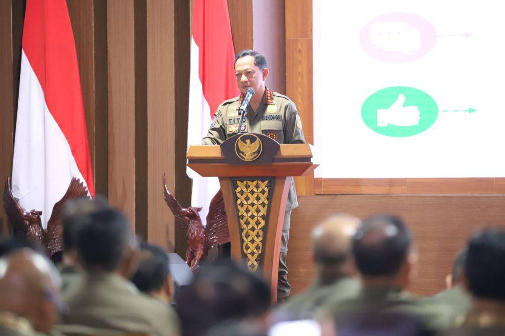 Menteri Dalam Negeri, Tito Karnavian di retreat Akmil Magelang, Sabtu (22/2/2025). (Dokumentasi Kementerian Dalam Negeri)