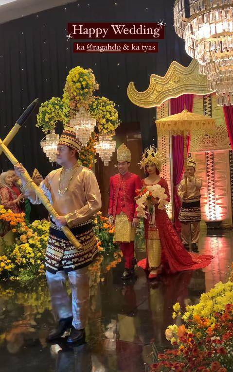 Resepsi Sangun Ragahdo dan Tyas (Instagram.com/ragahdo)