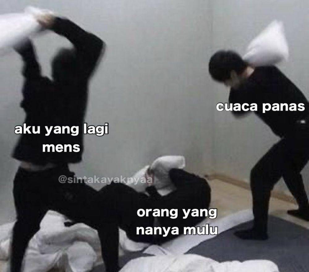 Meme cewek datang bulan (x.com/intanorii)