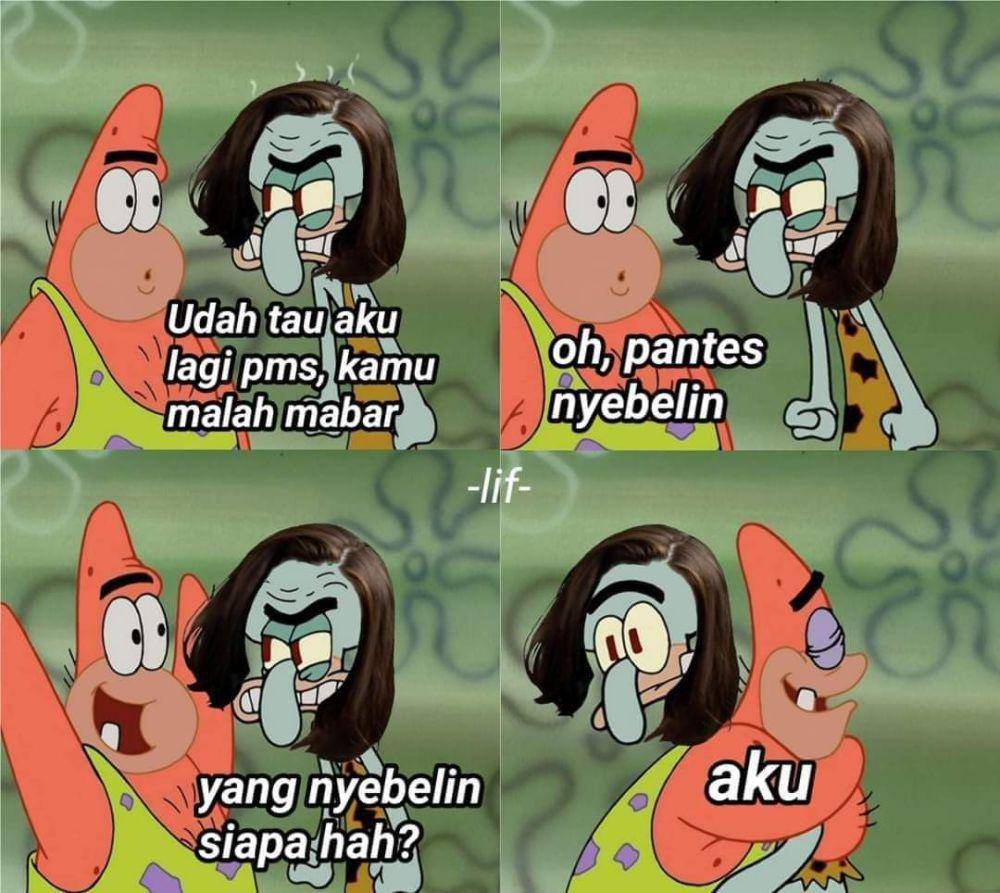 Meme cewek datang bulan (x.com/mrcipage)