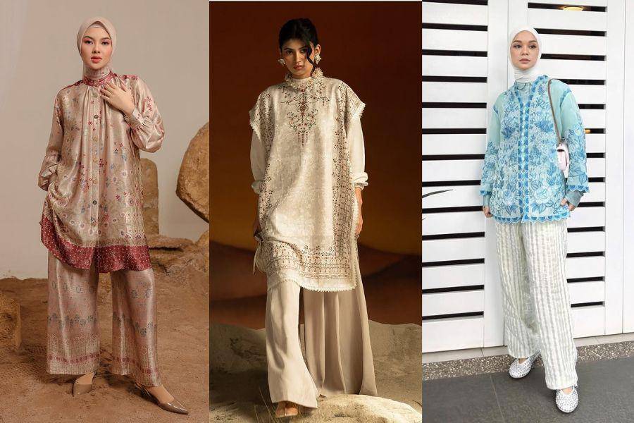 Padu Padan Outfit Lebaran Pakai Celana (instagram.com/alezalabel | instagram.com/shibyshireen | instagram.com/tantrinamirah)