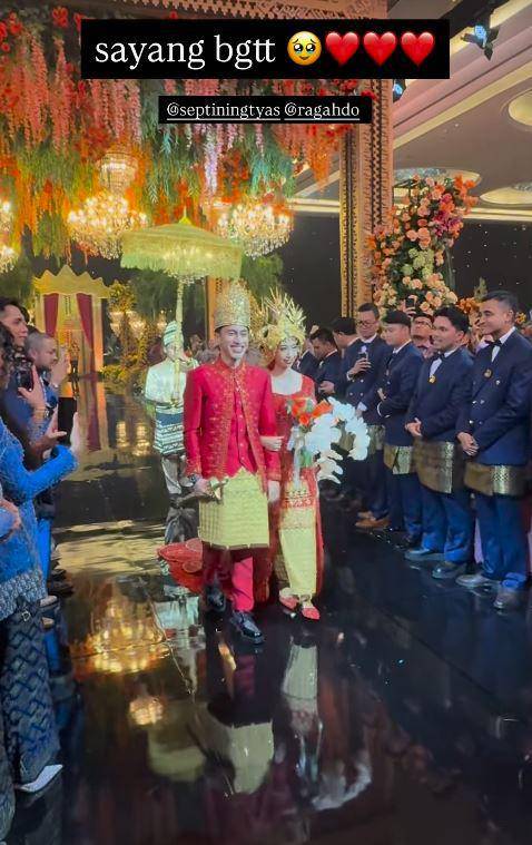 Resepsi Sangun Ragahdo dan Tyas (Instagram.com/ragahdo)