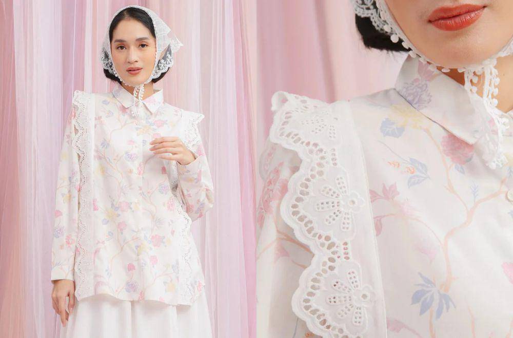 Model baju lebaran remaja - katun berenda (hijabchic.co.id)