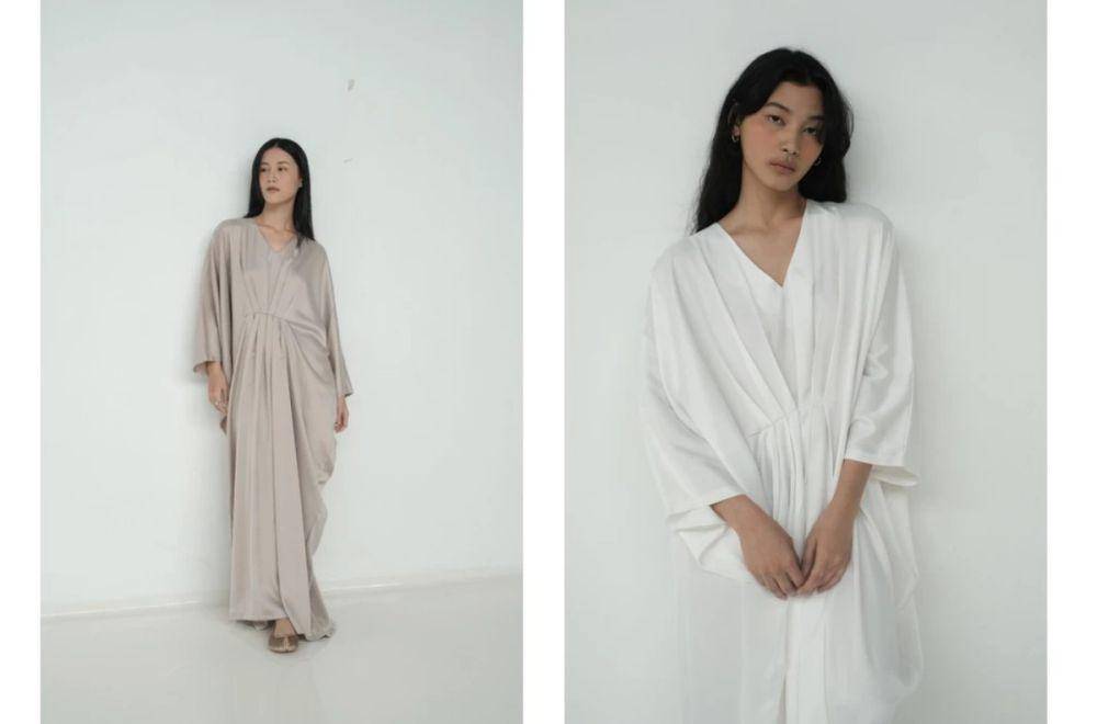 Model baju lebaran remaja - kaftan minimalis (shopee.co.id/Maowear Official Shop)