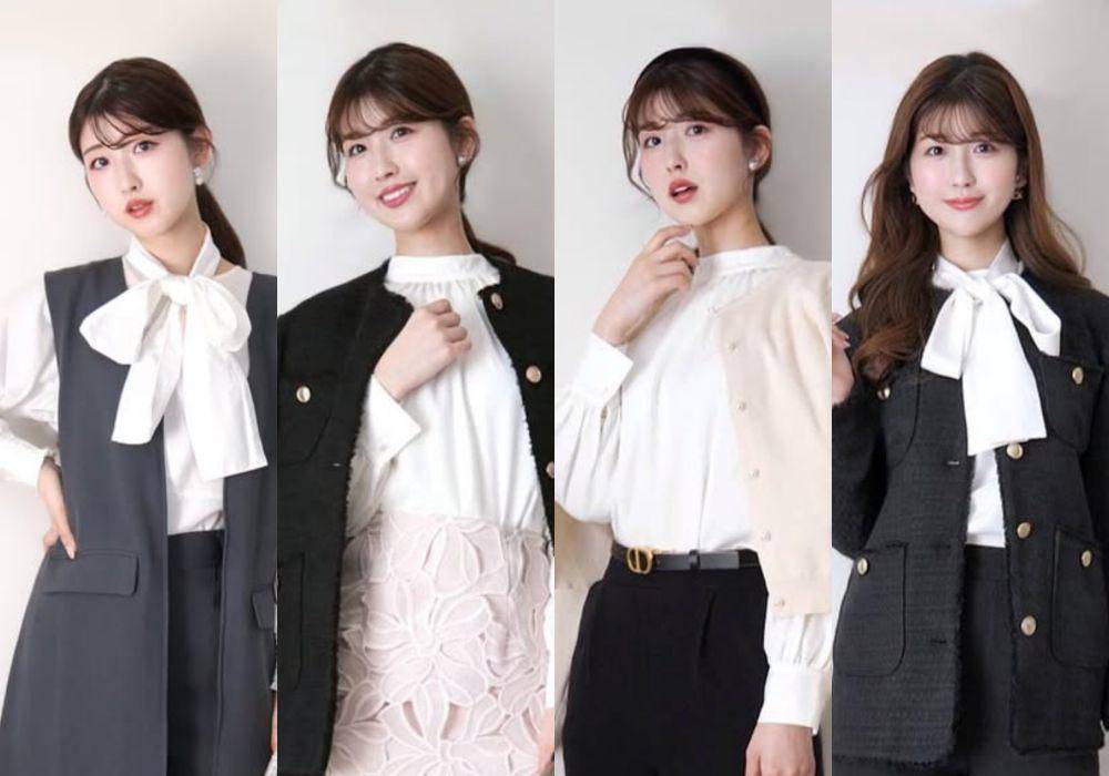 Corporate look ala Kadowaki Reina (instagram.com/kadowakireina)