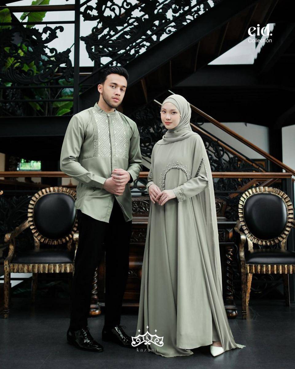 baju sarimbit keluarga dari brand fashion lokal untuk Lebaran 2025 (instagram.com/kazami_store)