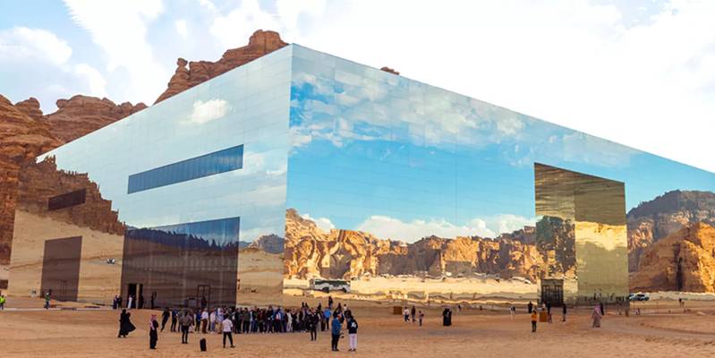 Potret Maraya Concert Hall di Al Ula, Arab Saudi (visitsaudi.com)