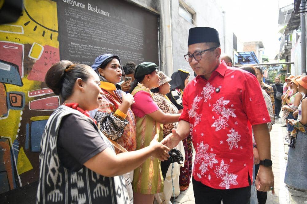 Peragaan busana di Kampung Bustaman, Kota Semarang saat jelang Ramadan. (Dok. Pemkot Semarang)