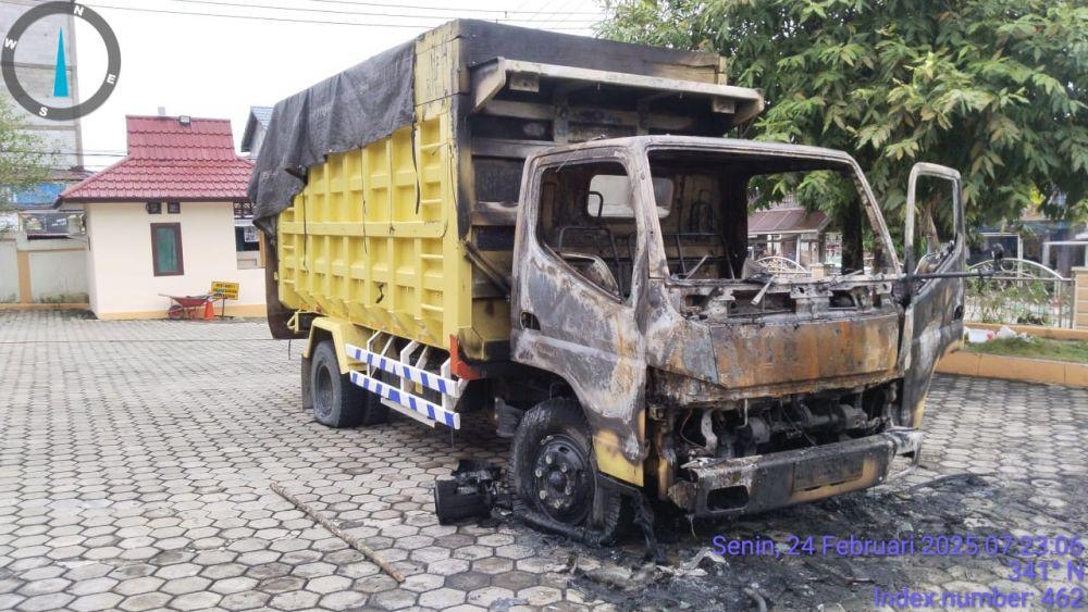 Truk Pengangkut Batubara di Paser Dibakar OTK