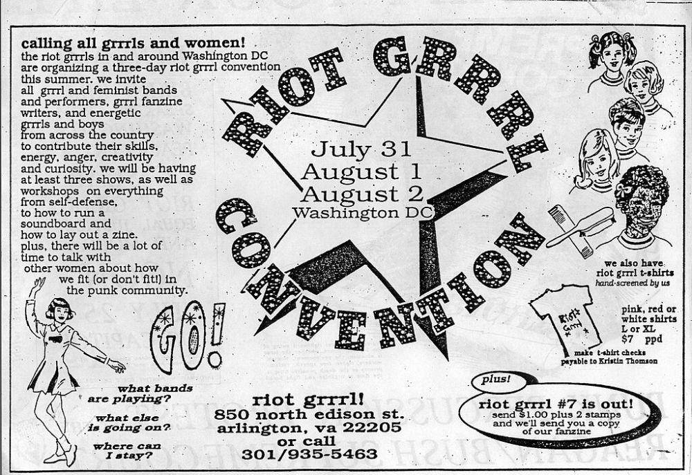 pamflet kegiatan aktivis feminist Riot Grrrl (commons.wikimedia.org/RockCreek)