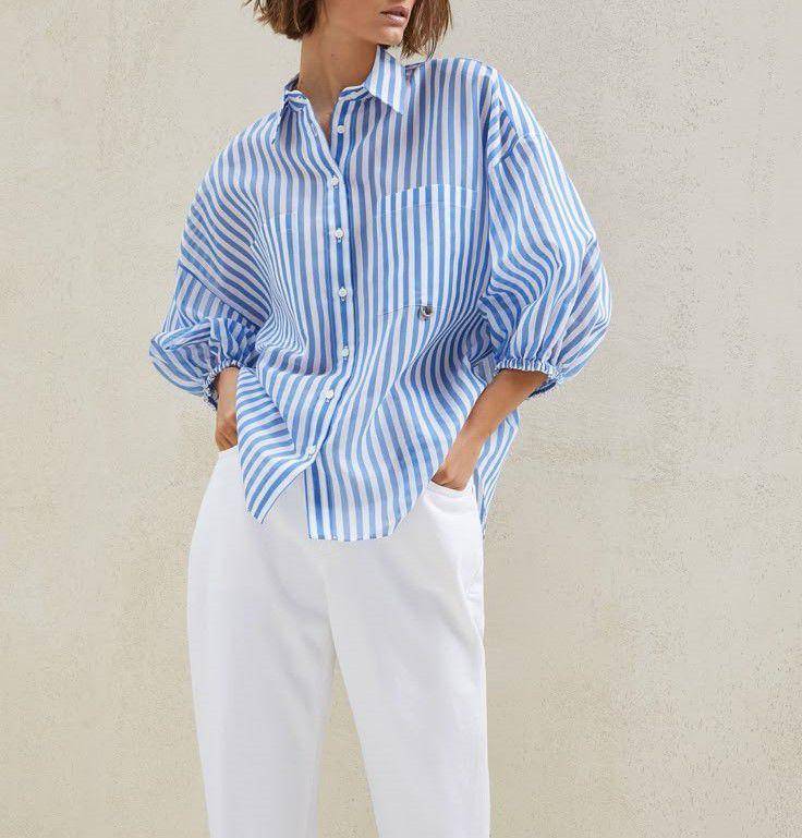 Ilustrasi elbow bishop sleeve. (pinterest.com/Brunello Cucinelli)