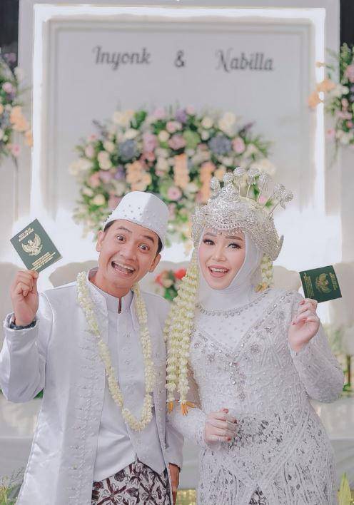 pernikahan komedian Si Inyonk (Instagram.com/siinyonk___)