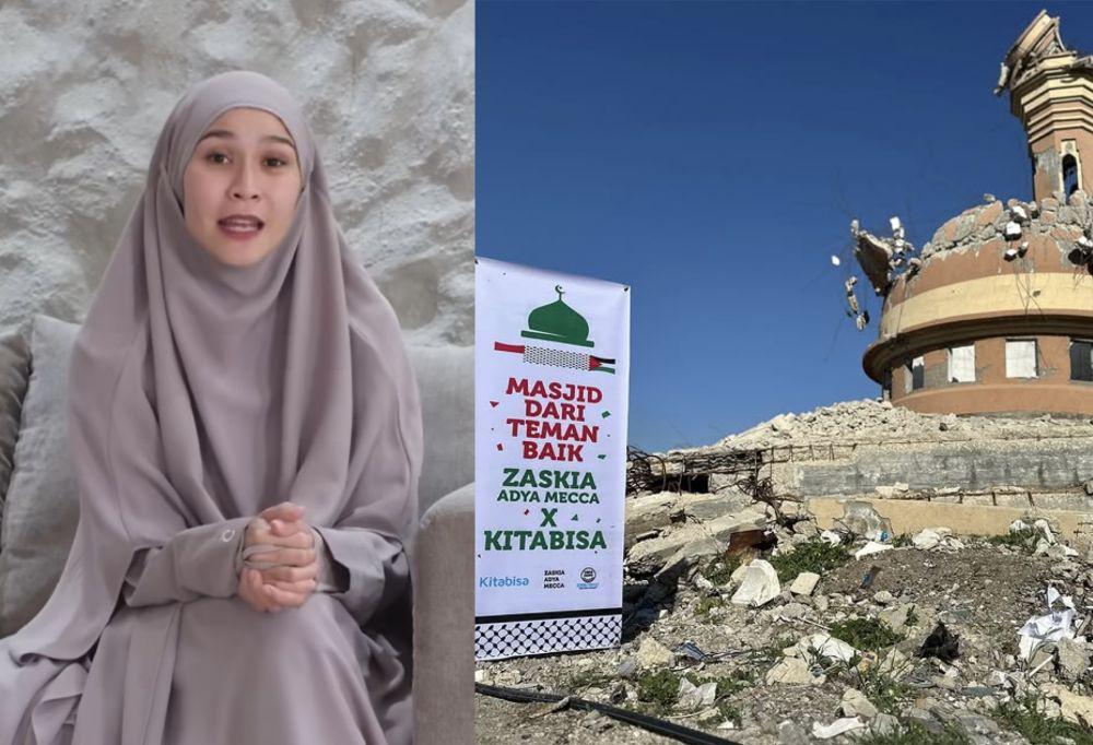 Zaskia Adya Mecca Wujudkan Pembangunan Masjid Sementara di Gaza