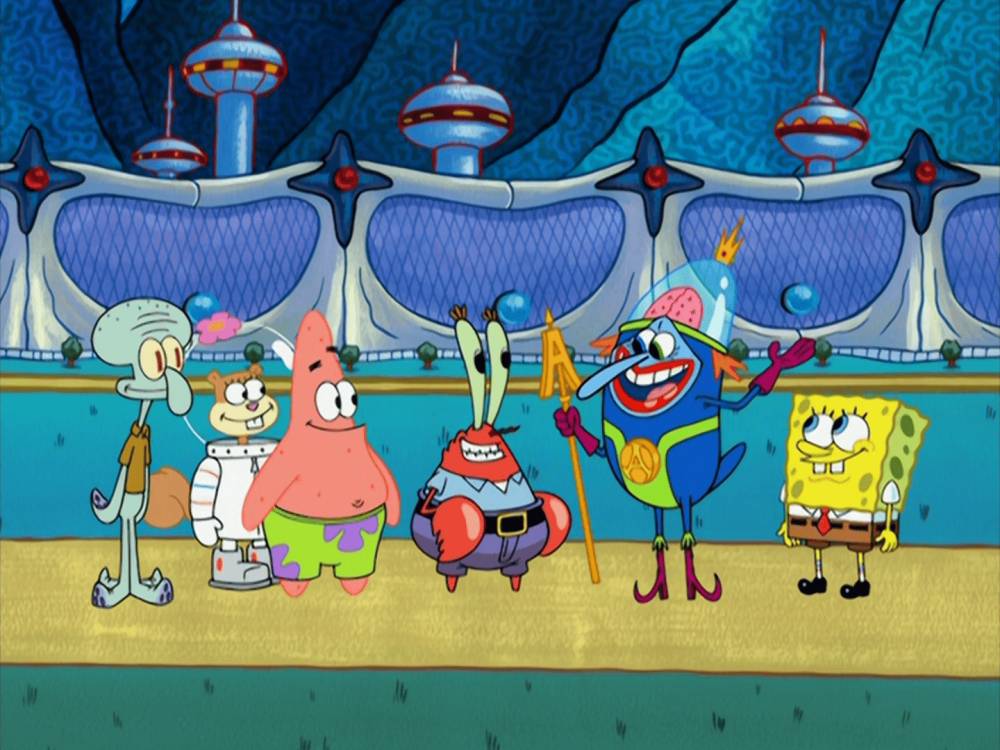 SpongeBob dan teman-temannya mengunjungi Kota Atlantis (dok. Nickelodeon/SpongeBob SquarePants)