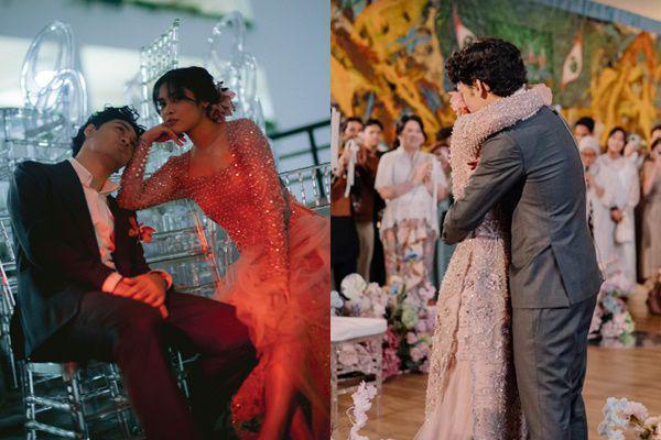 7 Potret Resepsi Mikha Angelo dan Gregoria Mariska, Intimate!