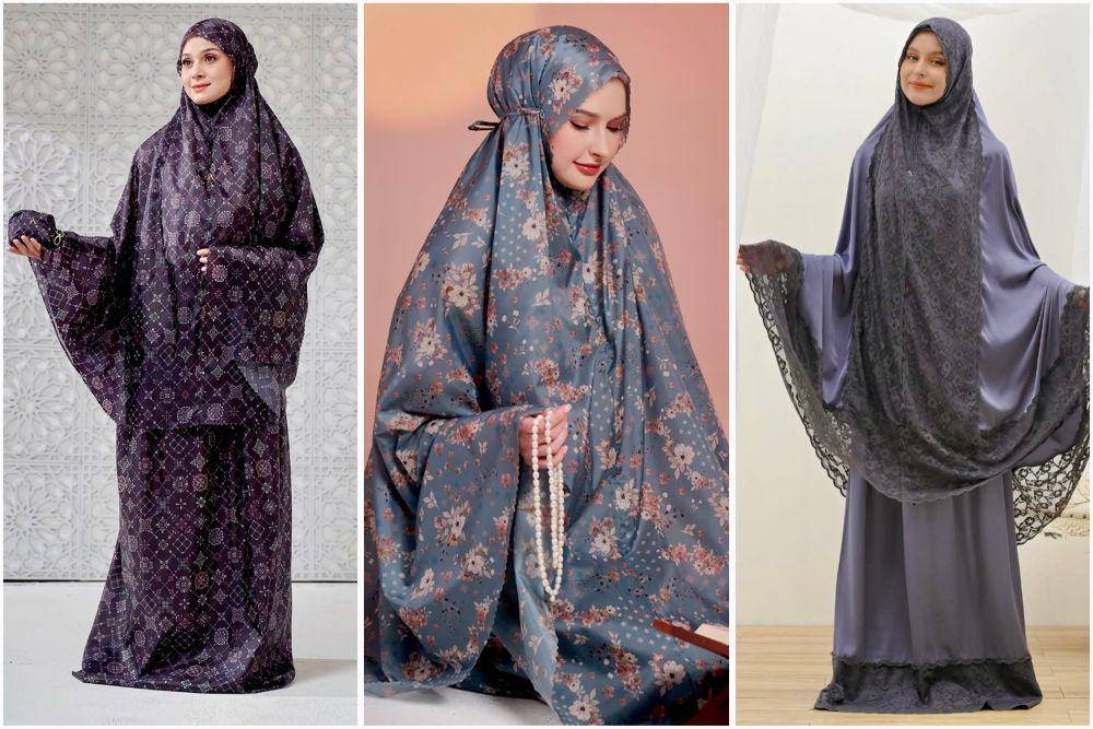 potret ide mukena motif bernuansa bold buat salat tarawih (instagram.com/afsha.official)