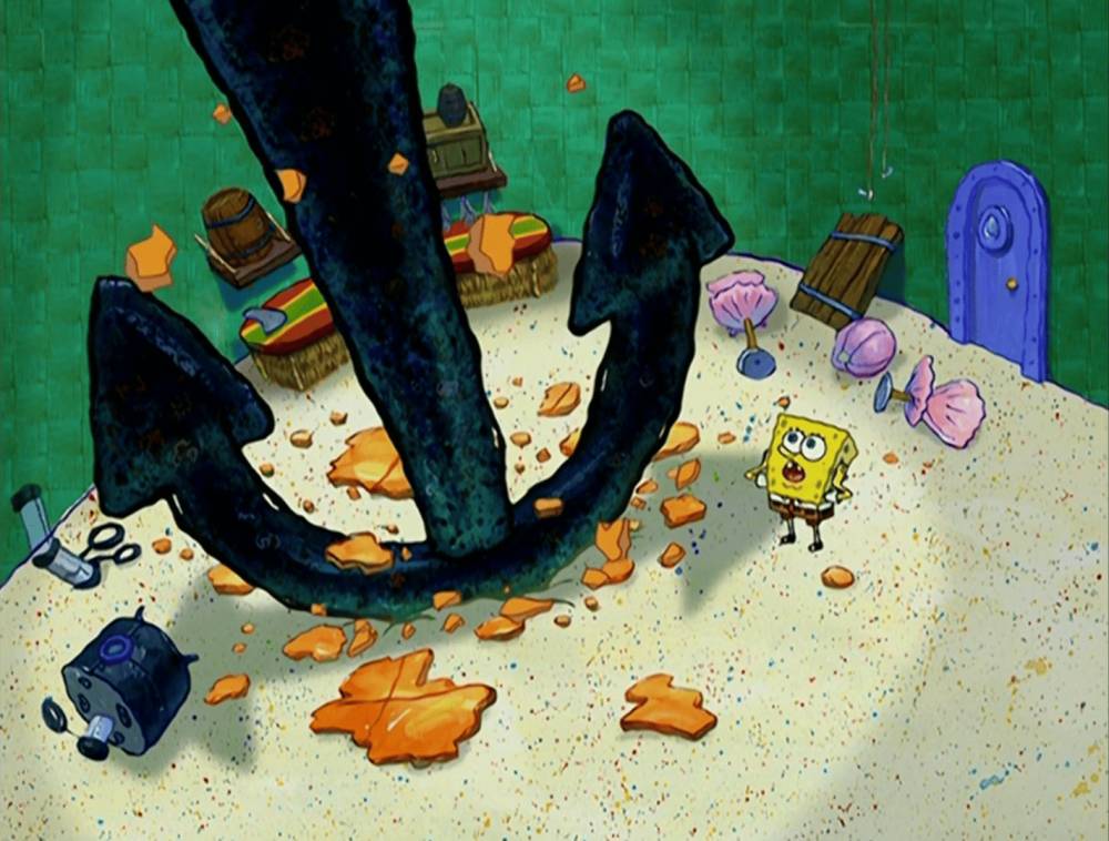jangkar misterius di rumah SpongeBob (dok. Nickelodeon/SpongeBob SquarePants)