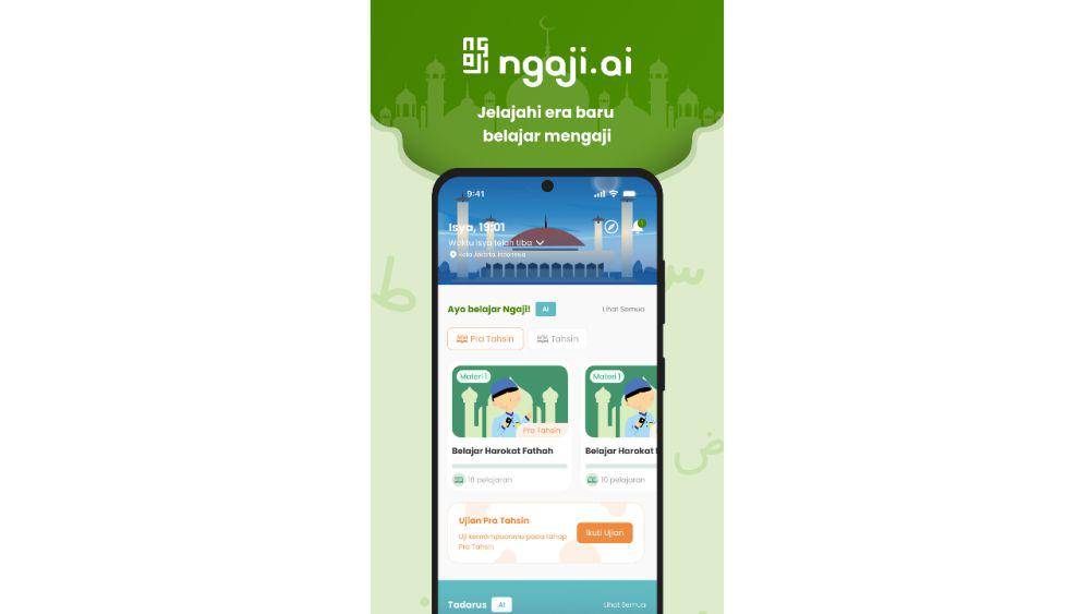 tampilan aplikasi Ngaji.ai (dok. Play Store/Team Novo Indonesia)