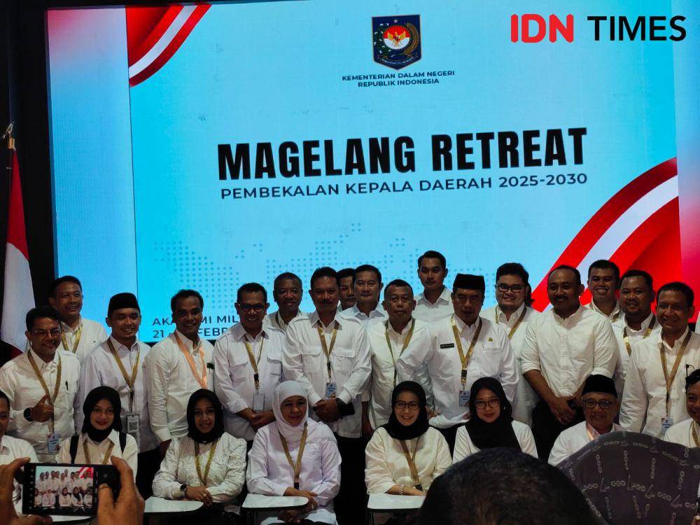 Menteri Dalam Negeri, Tito Karnavian menyebut 17 dari 55 kepala daerah PDIP telah bergabung ke kegiatan retreat Akademi Militer (Akmil), Magelang, Jawa Tengah, pada Minggu (23/2/2025) malam. (IDNTimes/Tunggul Kumoro)