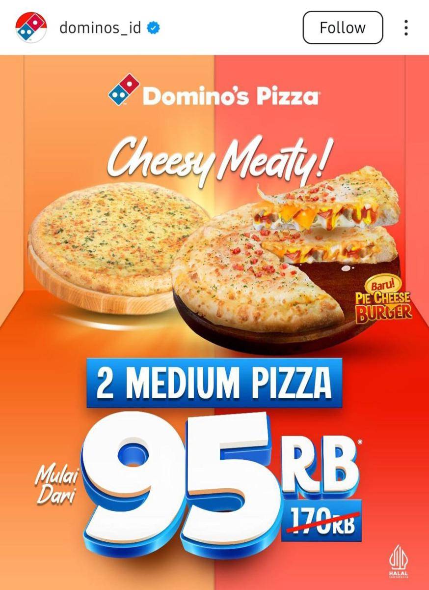 Promo Pay Day Domino's Pizza Februari 2025 (instagram.com/dominos_id)