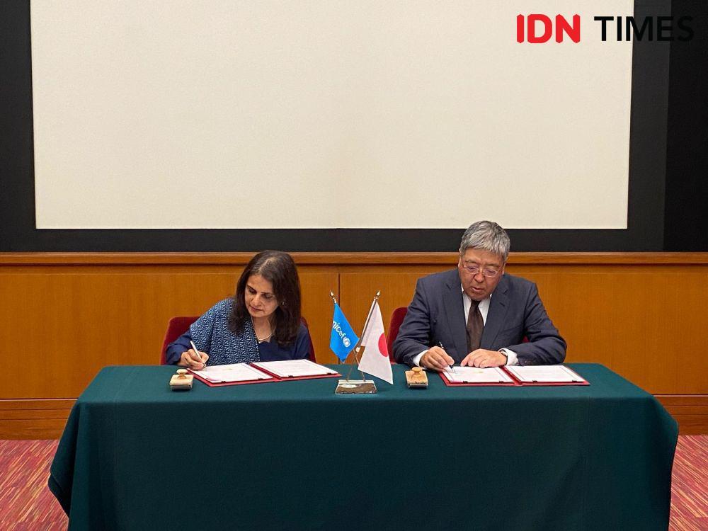 Jepang-UNICEF Kolaborasi Bantu Makan Bergizi Gratis di Papua