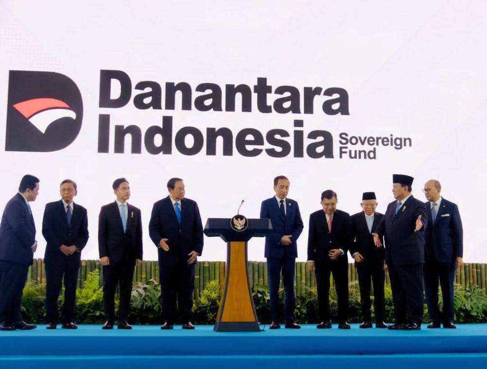 Presiden Prabowo resmi meluncurkan Danatara di Halaman Istana Kepresidenan Jakarta, pada Senin (24/2/2025).(instagram.com/sekretariat.kabinet)