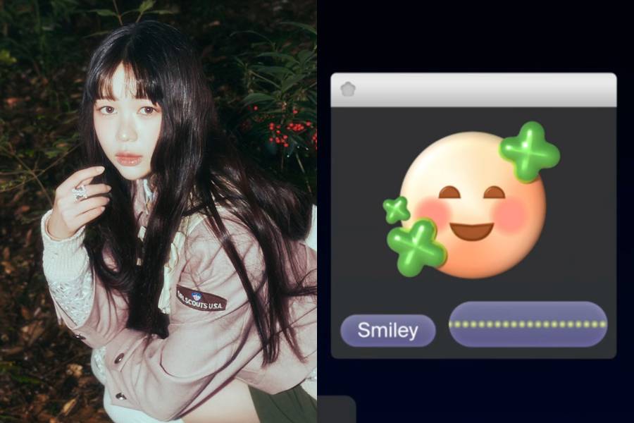 Ye-on Hearts2Hearts dan emojinya (instagram.com/hearts2hearts | youtube.com/Hearts2Hearts)
