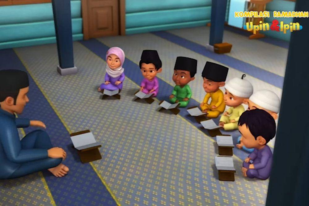 Upin, Ipin, dan kawan-kawan mengaji (youtube.com/Les' Copaque Production)