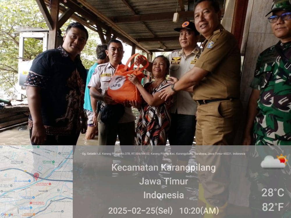 30 Rumah di Karangpilang Surabaya Terendam Banjir Hingga 50 Sentimeter