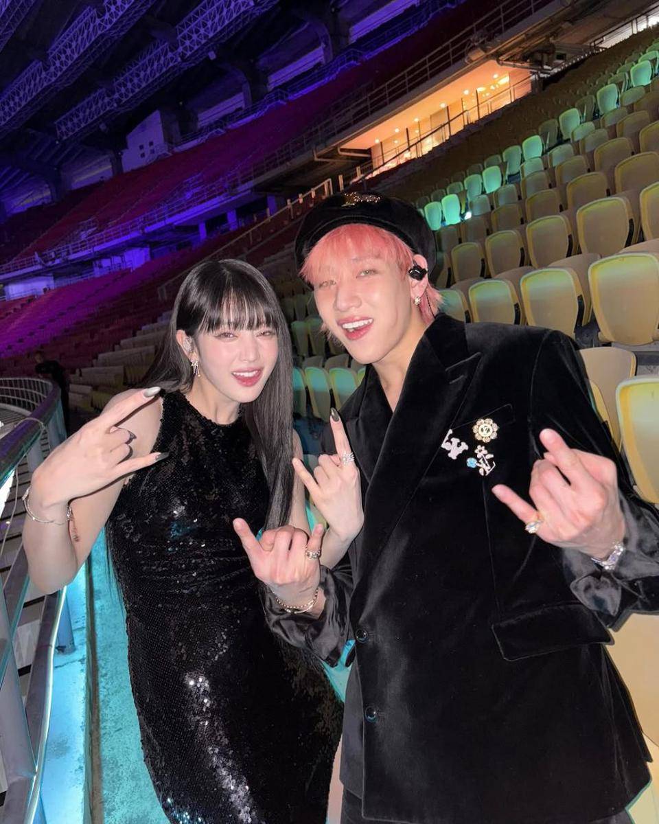 potret akrab BamBam GOT7 dan Minnie (G)I-DLE (instagram.com/bambam1a)