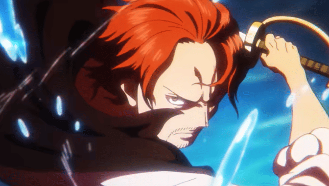 Shanks menggunakan teknik Kamusari. (dok. Toei Animation.com/One Piece)