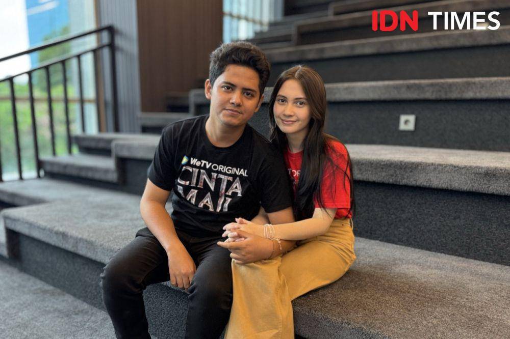 Aliando dan Richelle Skornicki pada Selasa (25/2/2025) (IDN Times/Elizabeth Chiquita)