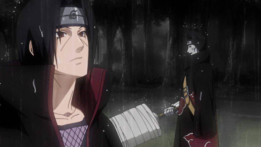 Momen Kisame perhatian kepada Itachi (dok. Pierrot/Naruto: Shippuden)