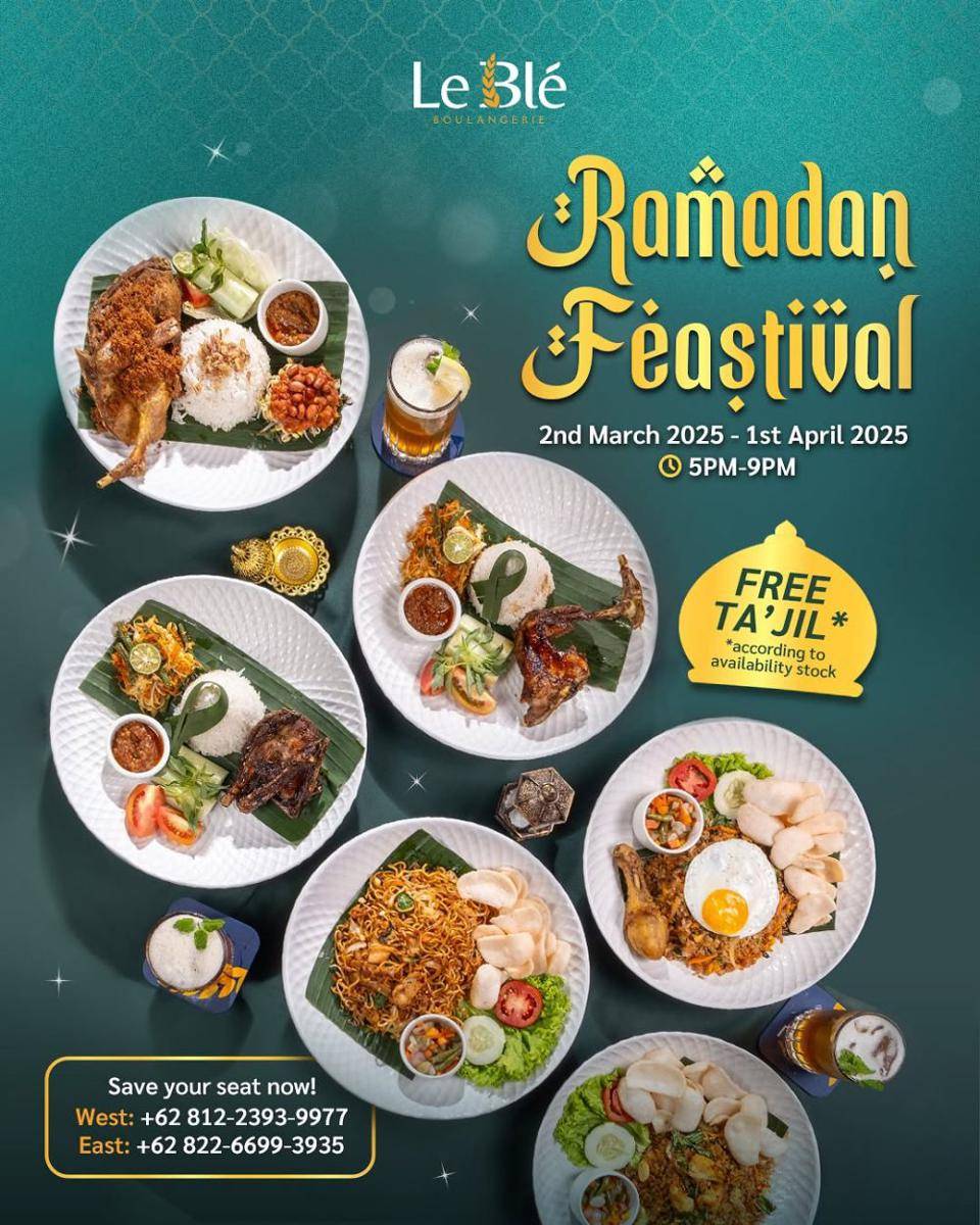 Promo Le Ble Boulangerie selama bulan Ramadhan. (instagram.com/leble_boulangerie)