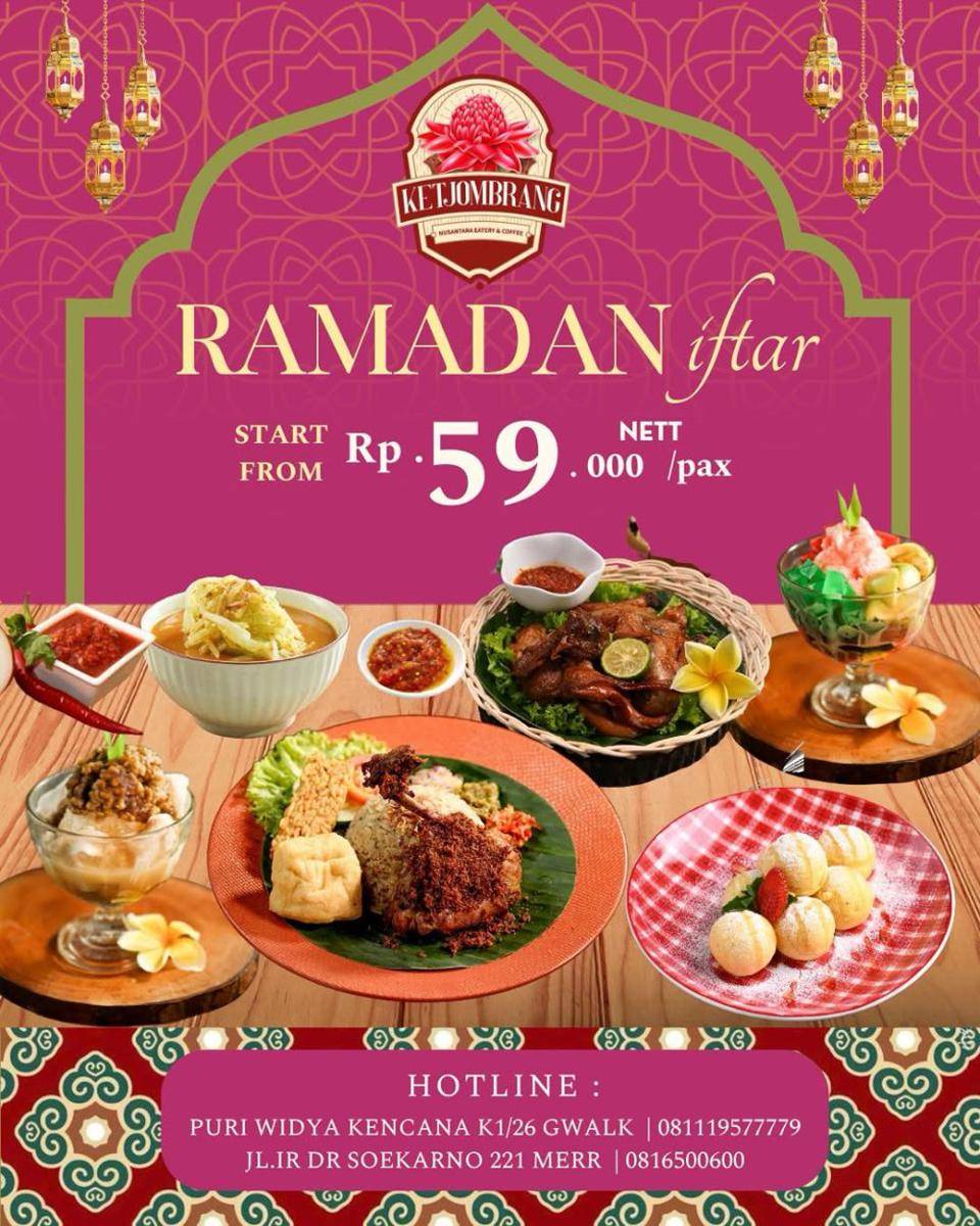 Promo Ketjombrang selama bulan Ramadan. (instagram.com/ketjombrang.sby)