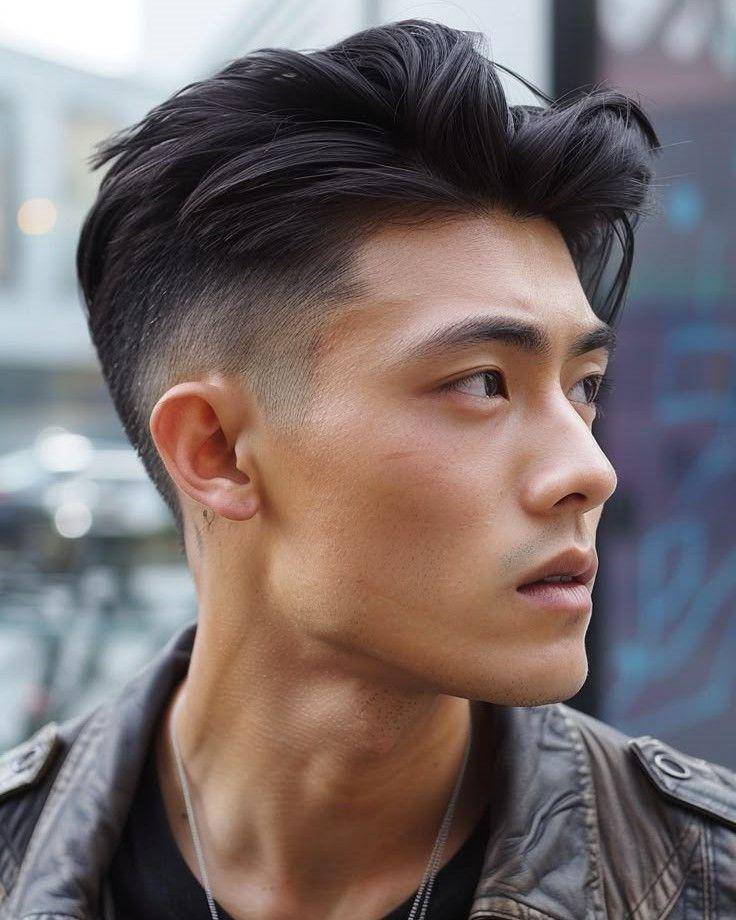 Styled part undercut slick back (pinterest.com)