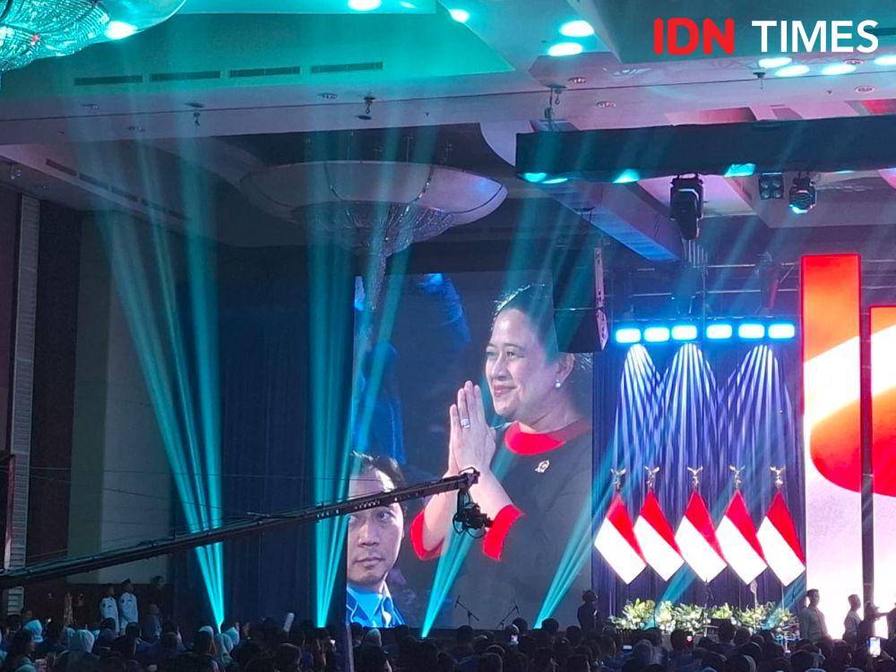 Puan Maharani di Kongres VI Partai Demokrat (IDN Times/Amir Faisol)