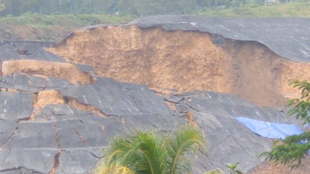 Shortcrete bendungan Bagong di Trenggalek yang longsor. IDN Times/ istimewa