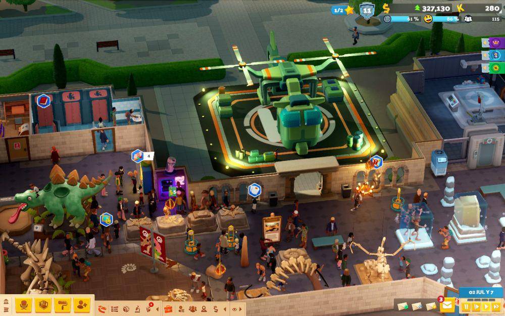 Review Game: Two Point Museum, Simulasi Pameran yang Lebih Santai