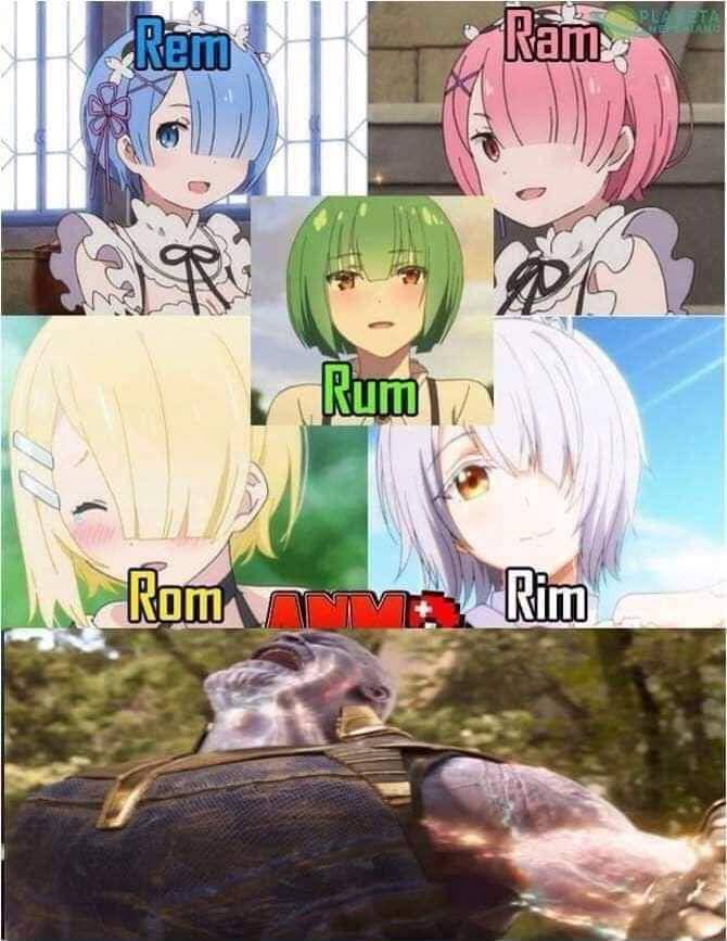 potret meme Ram Re:ZERO (reddit.com/user/dildodrago)