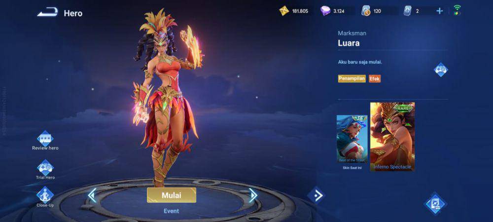 skin Luara Inferno Spectacle di Honor of Kings (dok. TiMi Studio Group/Honor of Kings)